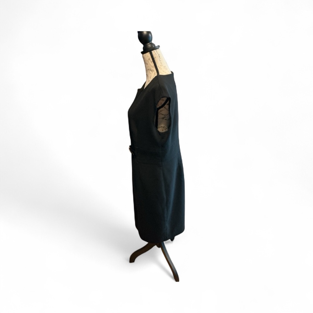 Kasper Elegant Black Asymmetrical Dress Size 12 - Picture 2 of 7